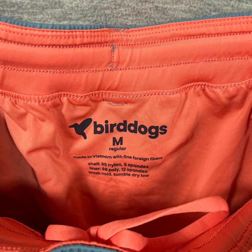 Birddog Shorts Mens M Blue Lined 7" Inseam Regular Stretch Orange Performance - Picture 6 of 11